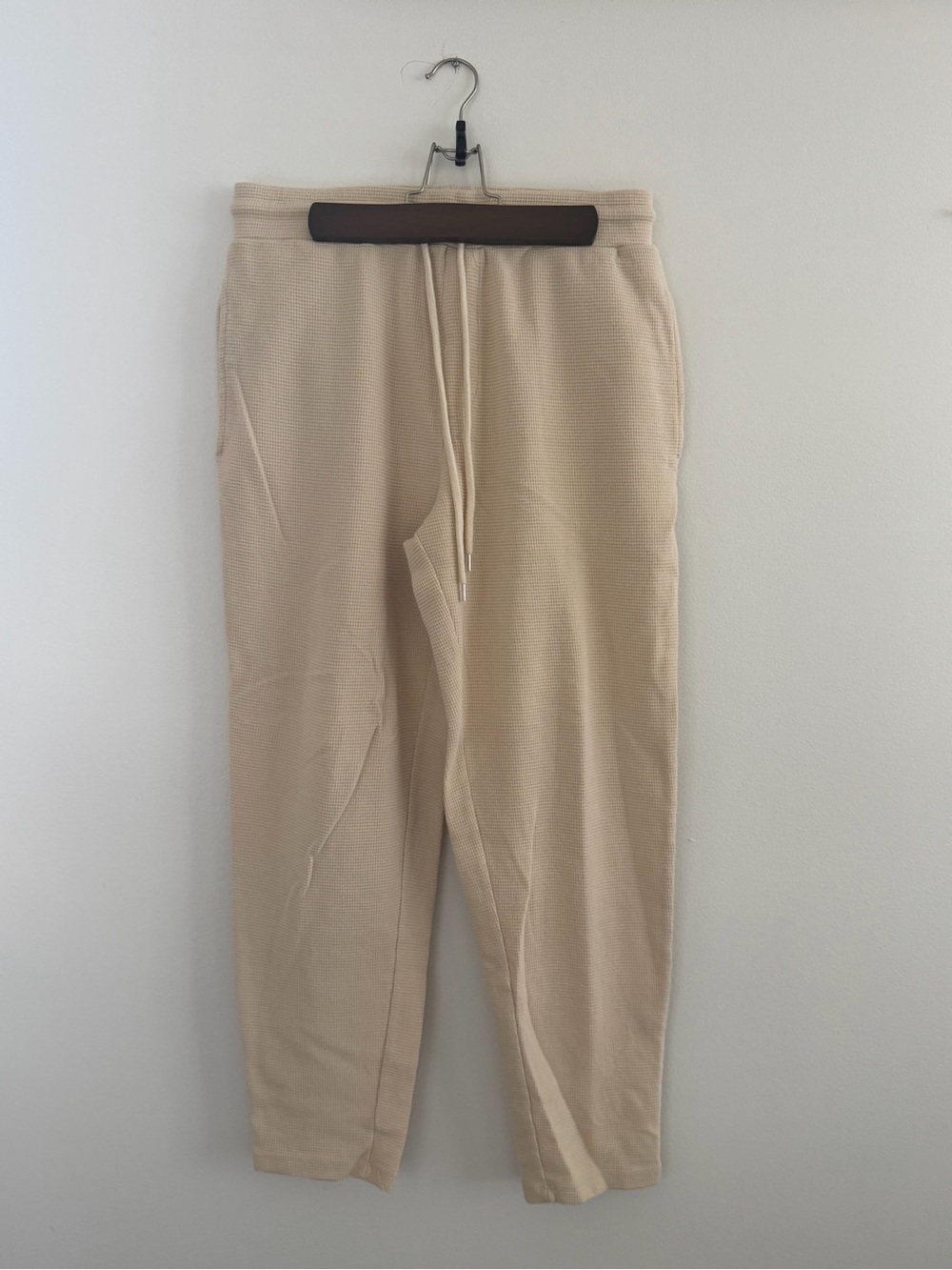 ASOS Beige Knit Drawstring Joggers